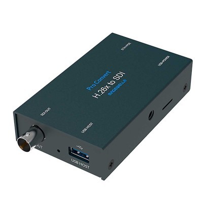 standalone device that decodes the popular streaming protocols, including RTMP/RTSP/SRT/HTTP, and H.264 and HEVC formats into 3G SDI. Accessories include power adapter, one USB Type A to Type B cable (Part number: 90065) and one L brakect  (Part numb