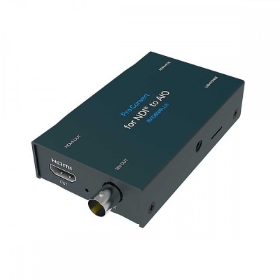 A standalone box to convert Full NDI or NDI|HX into HDMI or 3G SDI. The supported resolution is 1920x1080p60. This model also supports other popular streaming protocls, including RTMP/RTSP/SRT/HTTP and H.264/HEVC formats. Accessories included are are