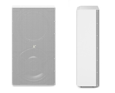 Domino-KF212, 12" passive, 8?, stainless steel, full-range speaker, white