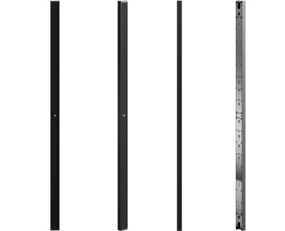 Ultra-flat aluminum 100-cm line array element with 1” drivers, Black