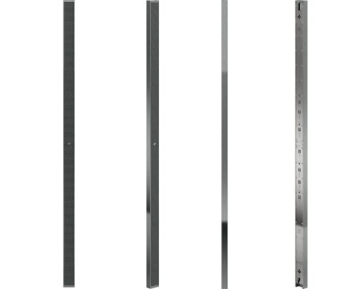 Ultra-flat aluminum 100-cm line array element with 1” drivers, Brushed