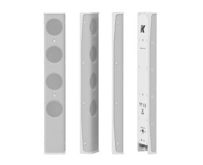 Ultra-flat aluminum 25-cm line array element with 1” drivers, White