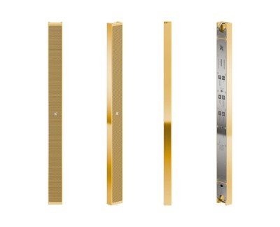 Ultra-flat aluminum 50-cm line array element with 1” drivers, Gold Plated