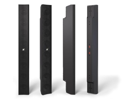 100cm, 4" cone line-array element, variable beam speaker (connecting hardware EXCL), Black
