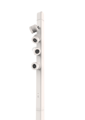 T4 Head - White - 4 spotlights, LED CCT (5600K+4000K+3000K), 25°