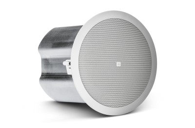 Control 16C/T - Coaxial ceiling loudspeaker, 6.5" woofer, 0.75" tweeter coaxial, 70/100 Volt switchable 30/15/7.5 or 8 Ohm 50 Watt, 91 dB SPL (1 W/1 m), 110° radiation, sheet steel bass-reflex cabinet, incl. mounting material, colour: white, 3.4 kg,