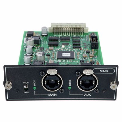 Si LWL MADI Single Mode Karte - Plug-in card for connection to all digital Soundcraft/STUDER stageboxes (if necessary with FO multicore cables and adapters) or sound cards/interfaces, 64 channels bidirectional, redundant/2 ports optical/SC, suitable