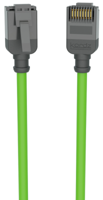 PRO Series Slim-Profile Category 6 Network Patch Cord / Exceeds Category 6 ANSI/TIA 568.2-D standard / UL CM / Green / Lenght: 0,75m