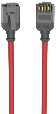 PRO Series Slim-Profile Category 6 Network Patch Cord / Exceeds Category 6 ANSI/TIA 568.2-D standard / UL CM / Red / Lenght: 0,75m