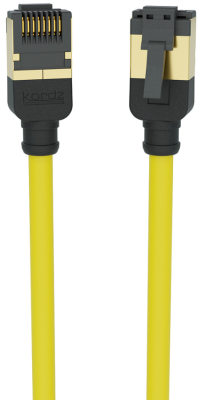 PRS Patch Cord - Slim Profile CAT6a U/FTP Network Patch Cord / Exceeds Category 6A ANSI/TIA 568.2-D standard / UL CMG / Yellow / Lenght: 4m