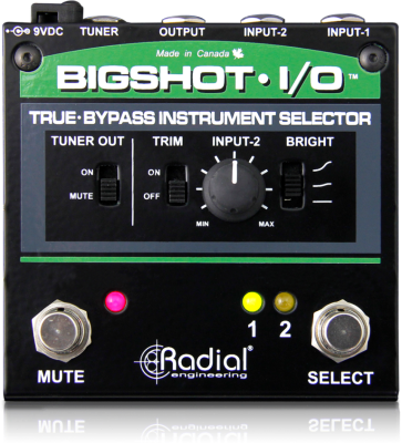 True Bypass instrument selector shunt level contr.