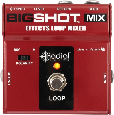 True Bypass effect loop mix control/Drag control