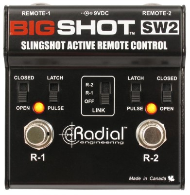 Slingshot remote control 2 outs/pulse/latch/LED's