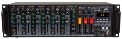 JB Systems LIVERACK-10 10 Channel PA Mixer in 19" Rack Format