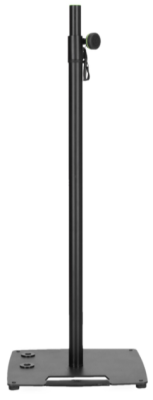 Gravity LS 431 C B Lighting Stand & Speaker Stand with Compact, Square Steel Base & Off-Centre Mounting Option