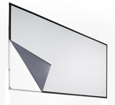 Varioclip 4:3 Front Projection Black Single Projection surface 366 x 274 projectable surface 180“ diagonal