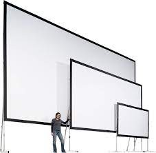 Monoclip32 4:3 Front projection Complete screen 183 x 137 prjectable surface 90“ diagonal