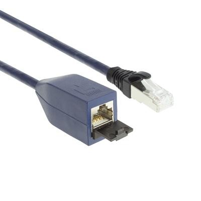 ACT Blue 10 meters LSZH SFTP CAT6A MPTL extension cable snagless with RJ45 connectors