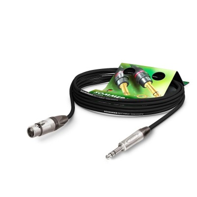 Microphone Cable Stage 22 Highflex, 2 x 0,22 mm² | XLR / jack, NEUTRIK | 5,00m |