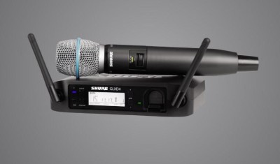 Shure SM58® vocal microphone + GLXD24+/SM58 Dual Band Vocal System 
