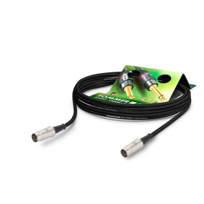 Midi cable SC-Semicolon, 4 x 0,14 mmì | DIN5 / DIN5, REAN | 9,00m | black