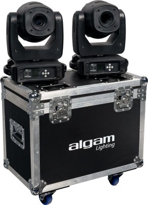 Algam Lighting  MW1915Z-FLIGHT-DUO - Set LED Movinghead Wash + Flightcase