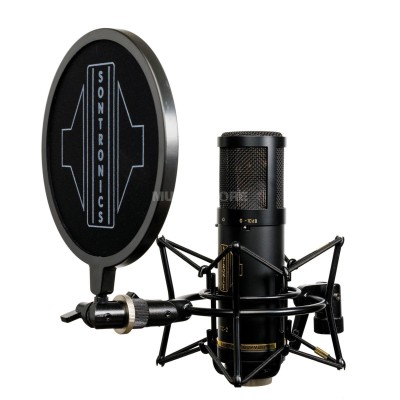 Sontronics STC-2 Pack Black, large diaphragm condenser microphone, shockmount, pop filter, cable, mic pouch