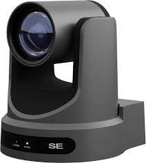 PTZOptics Move SE, a third generation PTZ camera, featuring 12X Optical Zoom, 1080 Resolution at 60fps and a 72.5 HFOV. Supports simultaneous IP Video (NDI|HX Upgradeable, SRT, RTMPS, RTSP), USB3.0, HDMI2.0 and 3G-SDI as outputs. PoE Power or Include