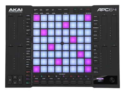 Akai Pro APC64 - ABLETON LIVE CONTROLLER WITH 64 VELOCITY-SENSITIVE PADS AND 8 ASSIGNABLE TOUCH STRIPS