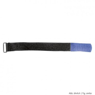 Klettband 25 x 300 mm blau, Metallöse