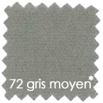 Cotton Gratté  100% cotton ,Traités non feu - 260cm x 50m - medium gray- color gris moyen