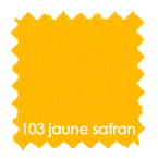 Cotton Gratté  100% cotton ,Traités non feu - 260cm x 50m - saffron yellow- color jaune safran