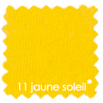 Scheurdoek op rol - 100% katoen, vlamwerend - 260cm x 50m - jaune soleil-sunshine yellow color 11