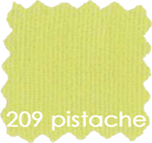 Scheurdoek op rol - 100% katoen, vlamwerend - 260cm x 50m - pistache-pistachio color 209