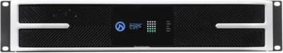 Digital 4-channel amplifier, 1,504 watts per channel into 4/8 ohms as well as into 70/100 volts, Smart Power Bridge, networkable, WiFi access point, DSP per channel: Limiter, 8-band EQ, 4 sec. delay, X- Over, impedance monitoring, pilot tone, signal gene