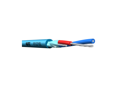 Balanced Wiring Cable - VERDRAHTG. - 2x0.22mmý, Foil Shield, - PVC blue -  per m