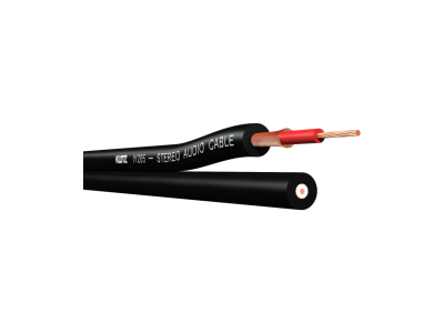 STEREO PATCH Cable - PATCHKABEL - unbalanced, 2x1x0,22mmý, - PVC black , ZIP-8,