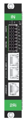 2–port PoE HDBaseT Input Card with Analog Audio