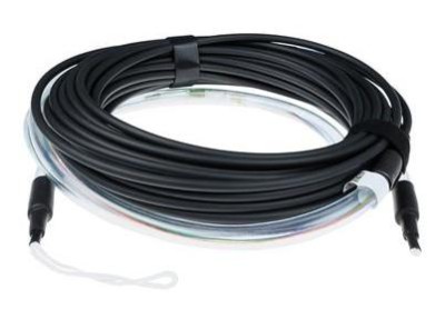 ACT 20 meter Multimode 50/125 OM4 indoor/outdoor cable 8 fibers with LC connectors