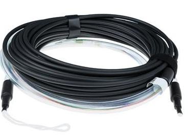 ACT 230 meter Multimode 50/125 OM4 indoor/outdoor cable 12 fibers with LC connectors