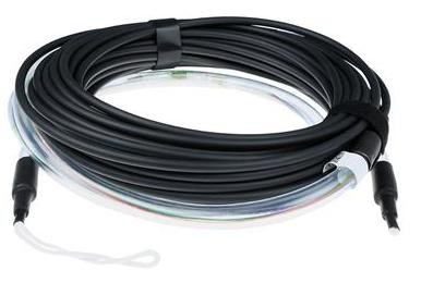 ACT 50 meter Multimode 50/125 OM3 indoor/outdoor cable 12 fibers with LC connectors