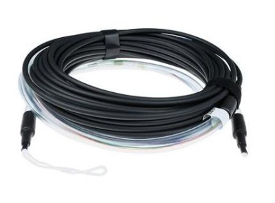 ACT 80 meter Multimode 50/125 OM4 indoor/outdoor cable 8 fibers with LC connectors