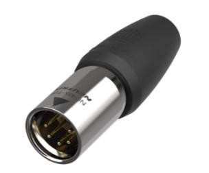 XLR TOP (heavy-duty, outdoor) IP65 5 pole XLR male cable connector, Gold contacts price per piece, must be taken in box of 1 pc