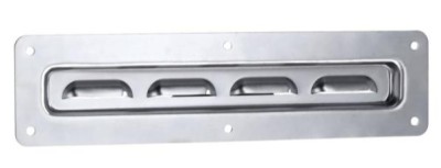 Adam Hall Hardware 8792 - Ventilation dish long, steel, galvanised