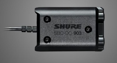 DC Battery Eliminator for SLXD5 Portable Receiver, 1 x Battery Door, 1 x screw & screwdriver kit, Input: 5-24 VDC, Output: 3 VDC, 500 mA max, polarity: black/white - positive, black - negative