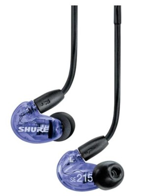 SE215 Replacement Left Side Earphone, purple, includes EABKF1-M Sleeve