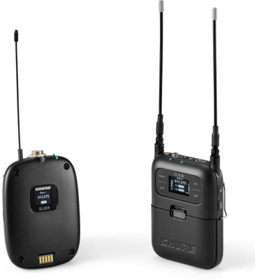 SLX-D Digital Portable Wireless System, 1x SLXD1 Bodypack Transmitter, 1x SLXD5 Portable Receiver, 1x cold shoe adaptor, 1x treaded 3,5 mm to 3,5 mm cable, 40 cm, 1x treaded 3,5 mm to XLRM cable, 45 m, frequency band J53 (562-606 MHz)