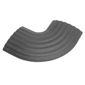 90¶ø Curve grey for 85160 Cable Duct 4-channel