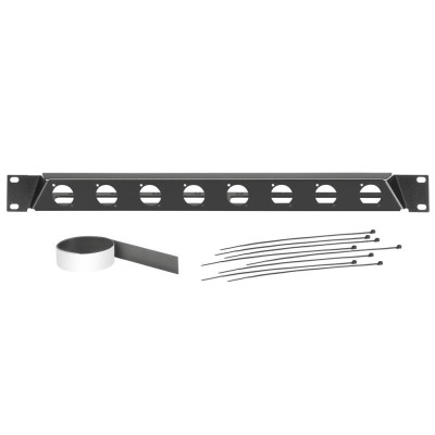 19" Angled Rack Panel for 8 x D-TYPE Sockets