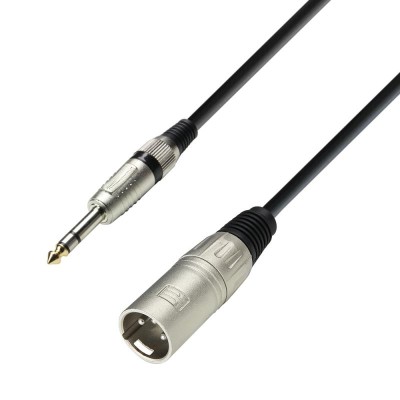 Microphone Cable XLR male to 6.3 mm Jack stereo 3 m